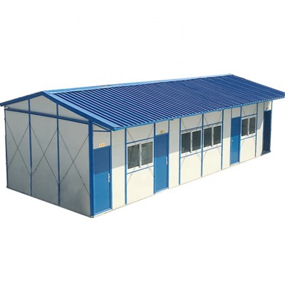 Customized Steel Structure Double layer prefab building small house prefab house in south africa