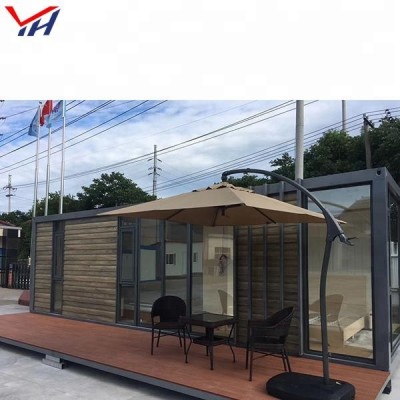 High Quality Rock Wool Sandwich Panel Luxury 40ft Container Prefab House For Sale